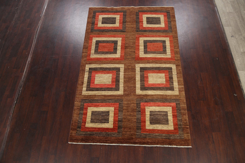 100% Vegetable Dye Gabbeh Kashkoli Oriental Area Rug 6x9