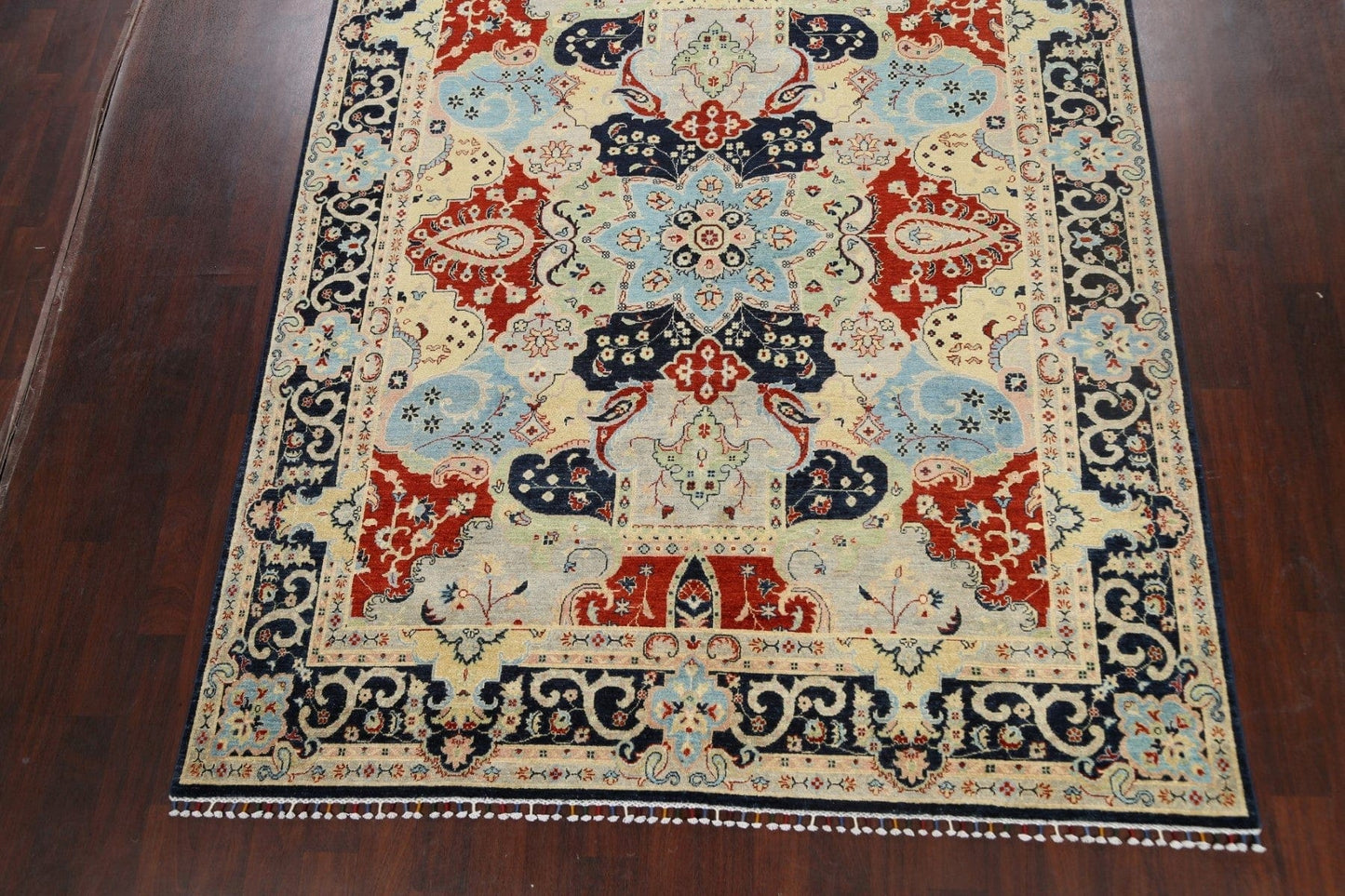 100% Vegetable Dye Floral Bakhtiari Oriental Area Rug 8x10