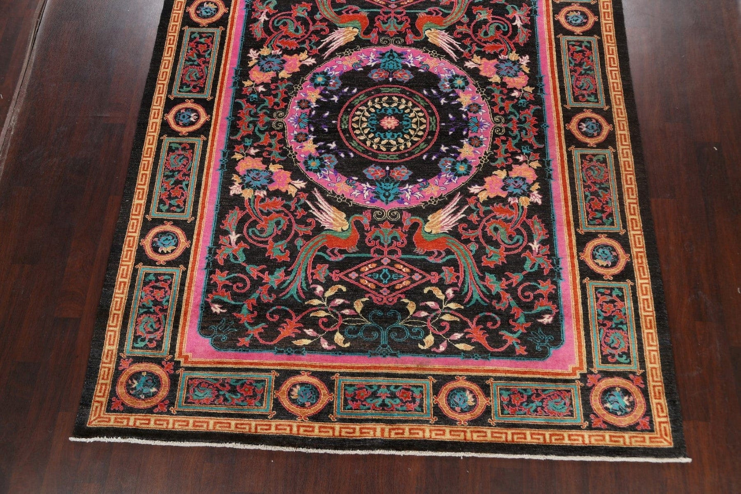 Vegetable Dye Animal Pictorial Khotan Oriental Area Rug 8x10