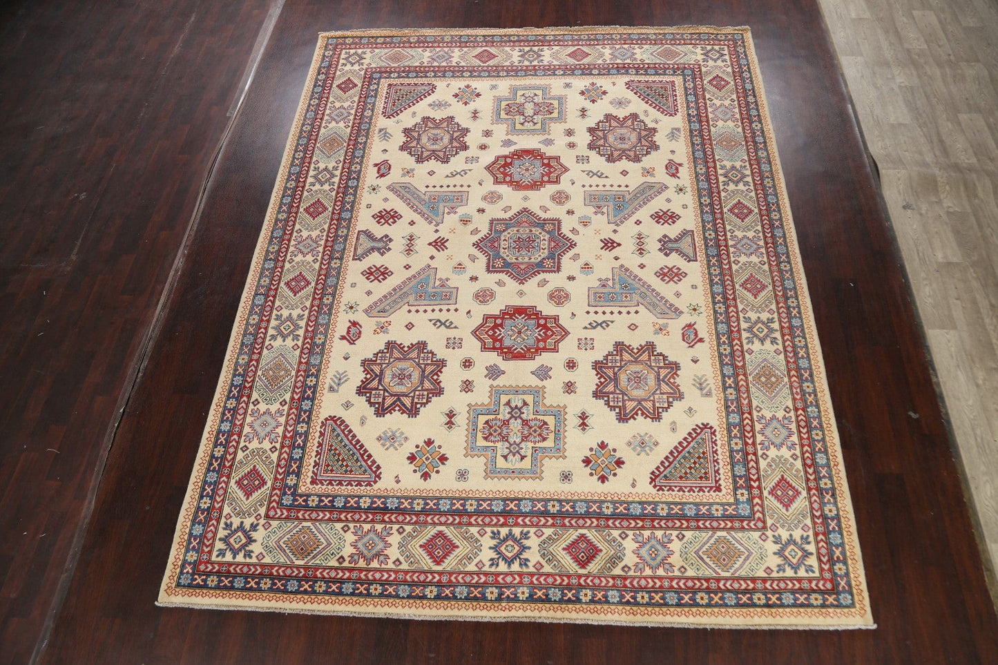 100% Vegetable Dye Super Kazak Oriental Area Rug 9x12