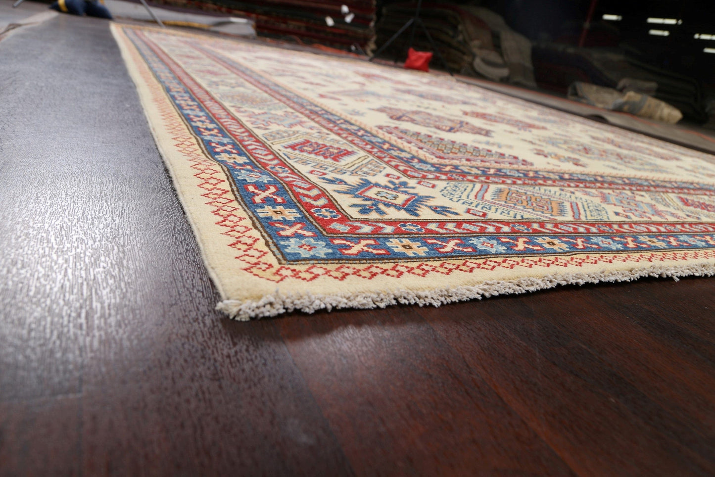 100% Vegetable Dye Super Kazak Oriental Area Rug 9x12