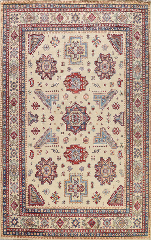 100% Vegetable Dye Super Kazak Oriental Area Rug 9x12