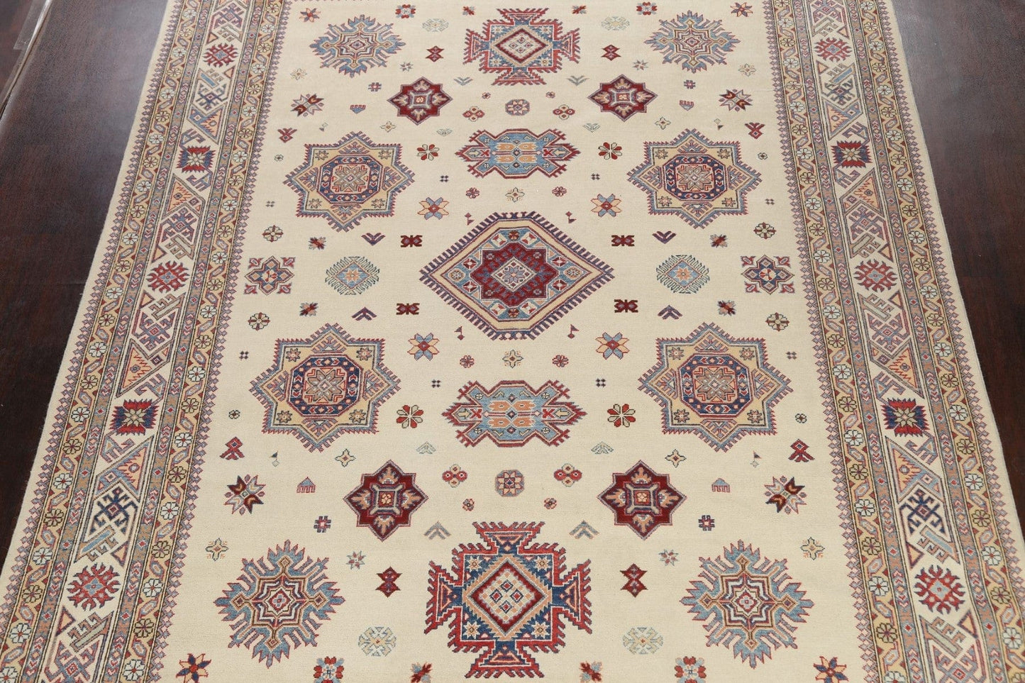 Vegetable Dye Super Kazak Oriental Area Rug 9x12