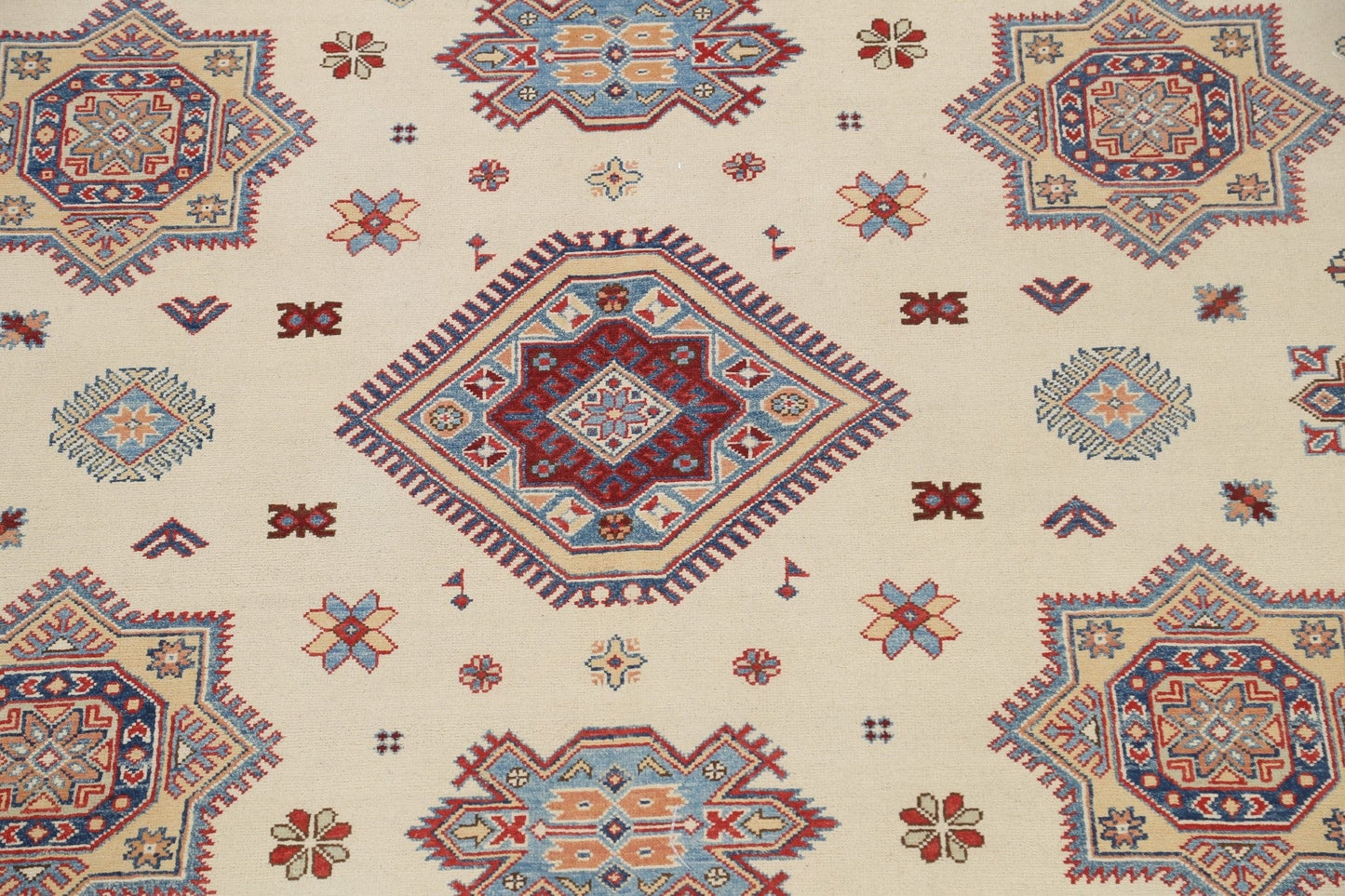 Vegetable Dye Super Kazak Oriental Area Rug 9x12