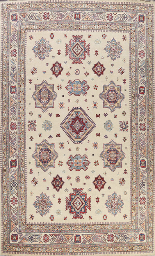 Vegetable Dye Super Kazak Oriental Area Rug 9x12