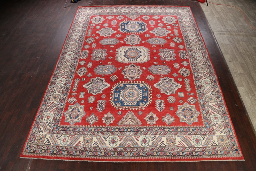 100% Vegetable Dye Super Kazak Oriental Area Rug 12x16