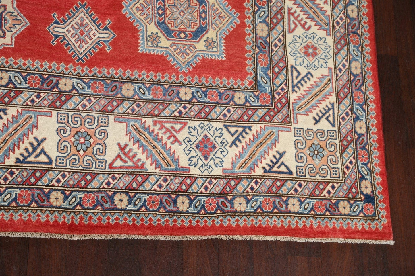 100% Vegetable Dye Super Kazak Oriental Area Rug 12x16