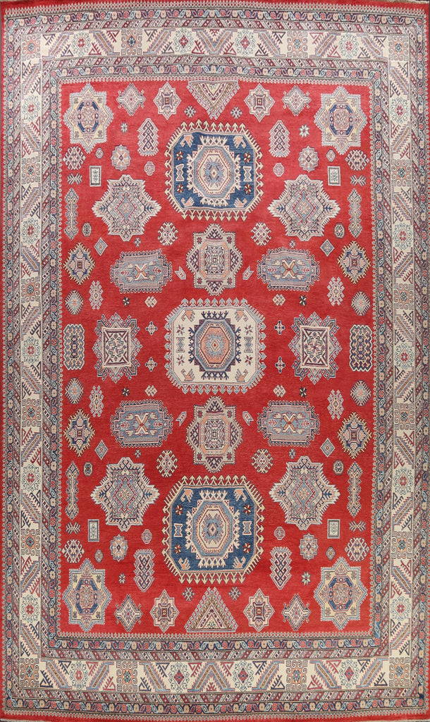 100% Vegetable Dye Super Kazak Oriental Area Rug 12x16