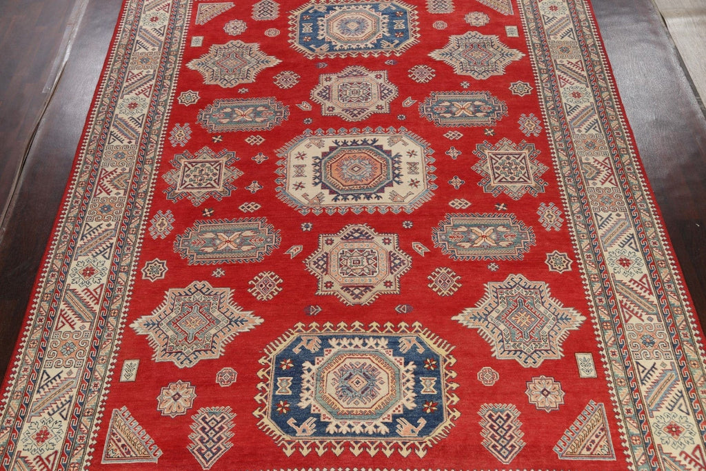 100% Vegetable Dye Super Kazak Oriental Area Rug 10x14