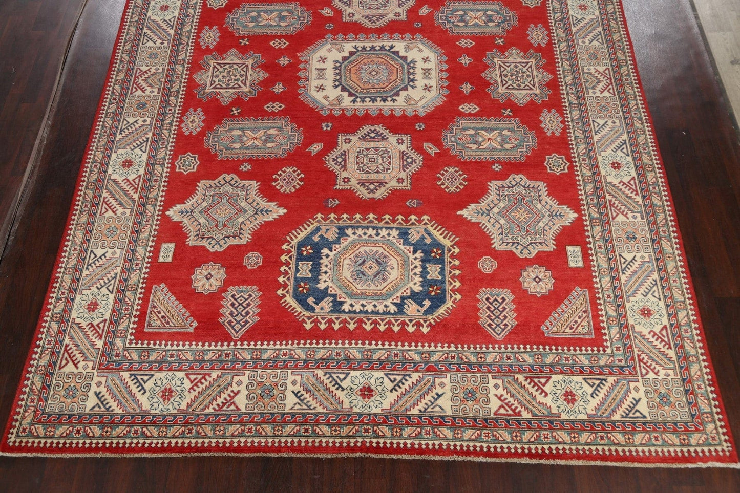 100% Vegetable Dye Super Kazak Oriental Area Rug 10x14