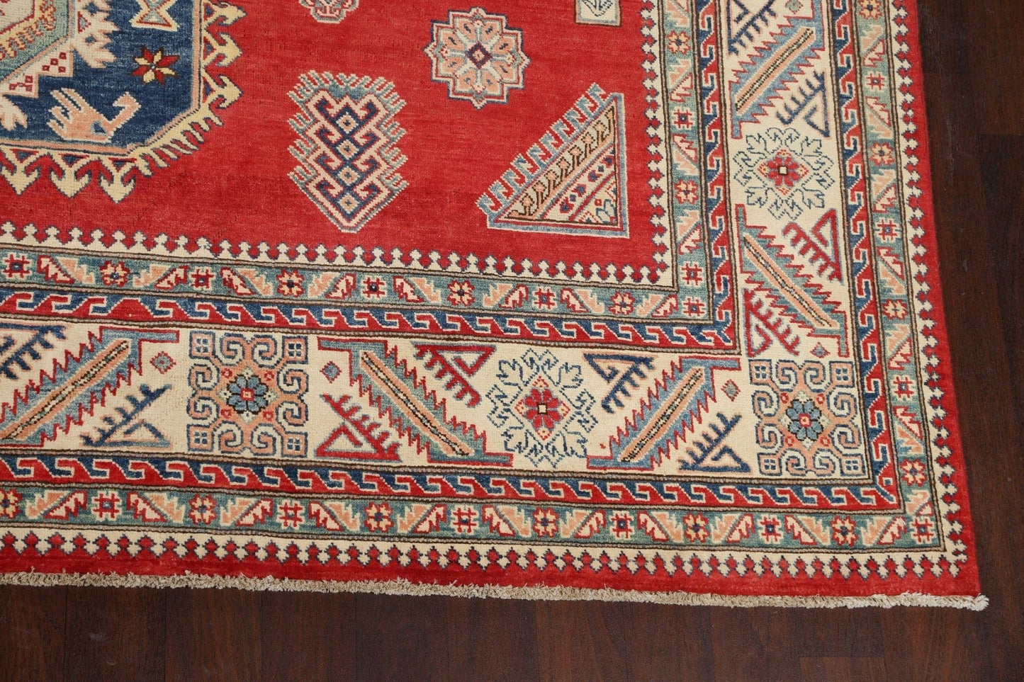 100% Vegetable Dye Super Kazak Oriental Area Rug 10x14