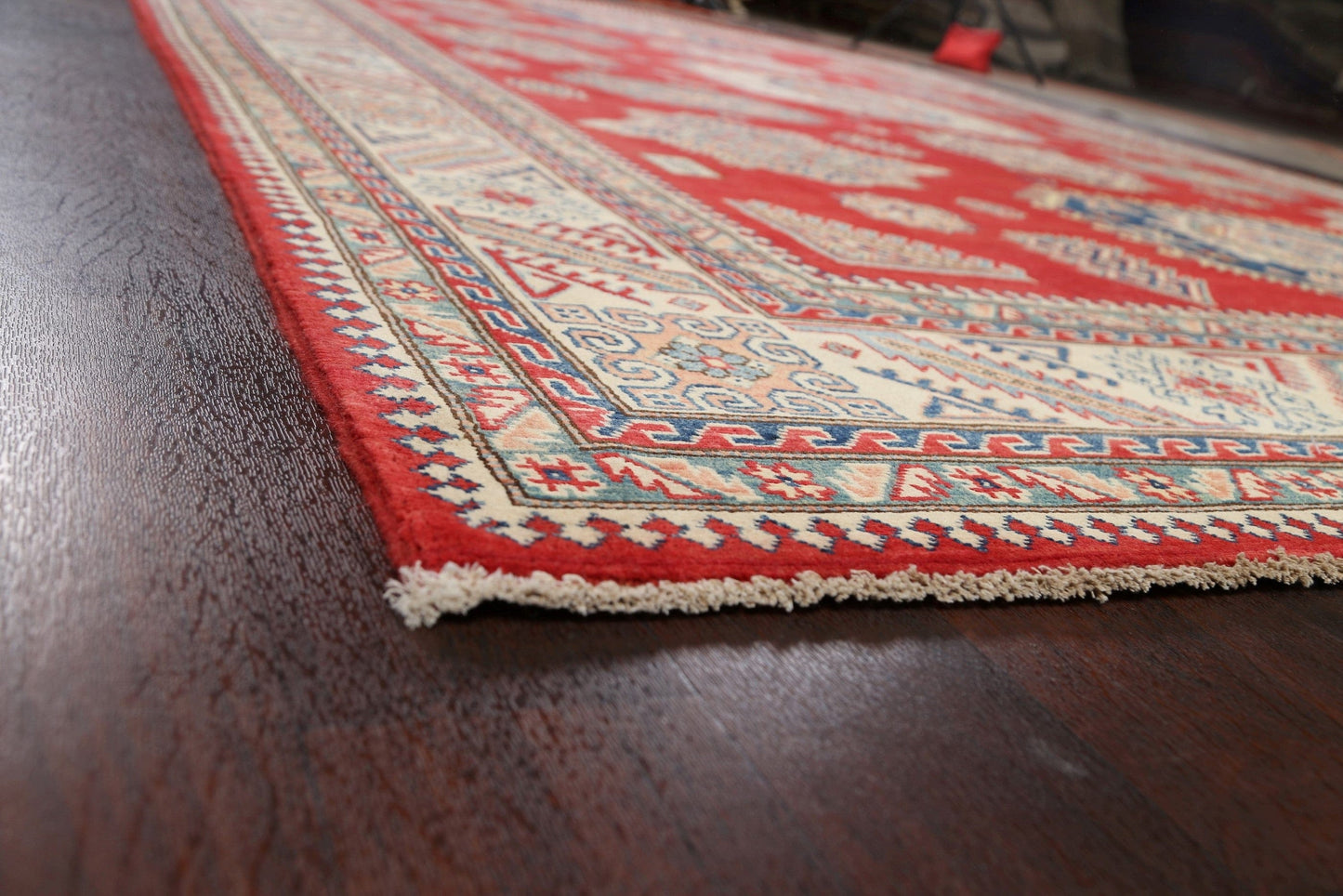 100% Vegetable Dye Super Kazak Oriental Area Rug 10x14