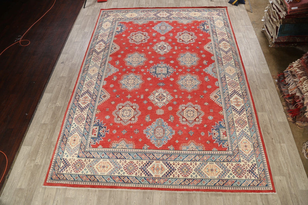 100% Vegetable Dye Super Kazak Oriental Area Rug 10x14