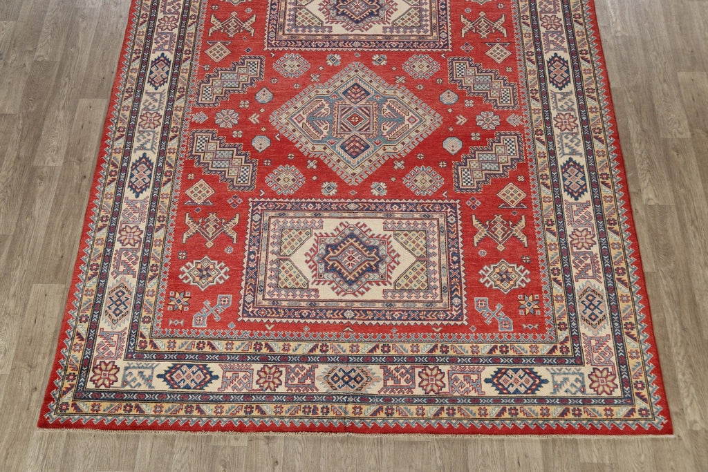 100% Vegetable Dye Super Kazak Oriental Area Rug 8x10