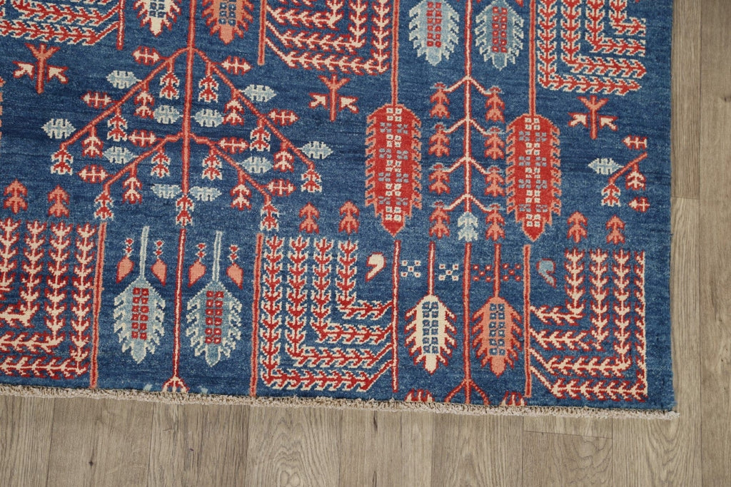 100% Vegetable Dye Super Kazak Oriental Area Rug 9x10