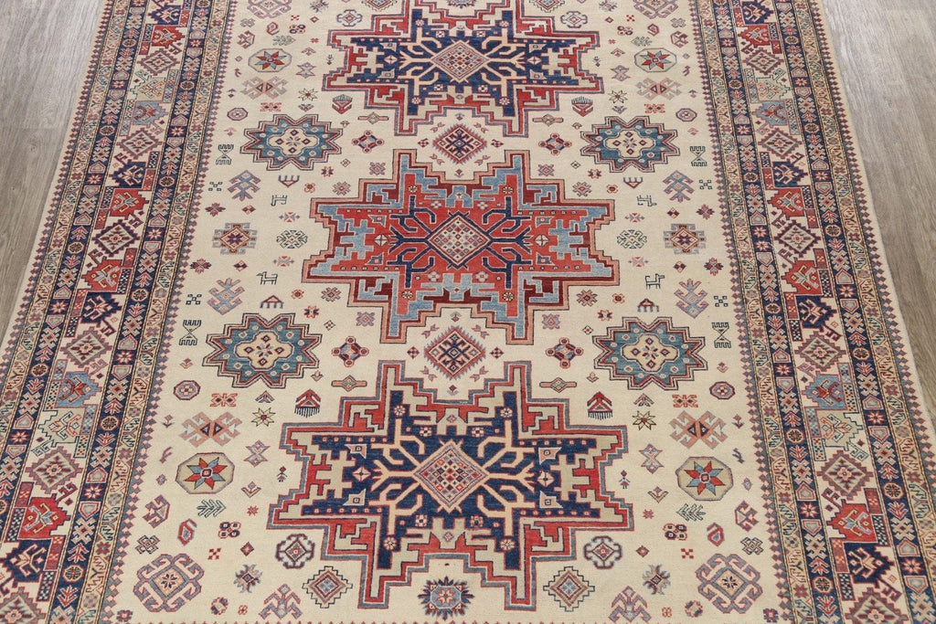 100% Vegetable Dye Super Kazak Oriental Area Rug 9x12