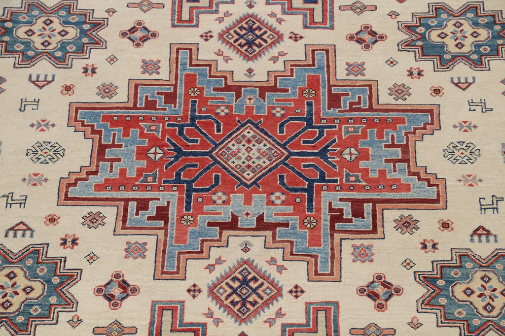 100% Vegetable Dye Super Kazak Oriental Area Rug 9x12