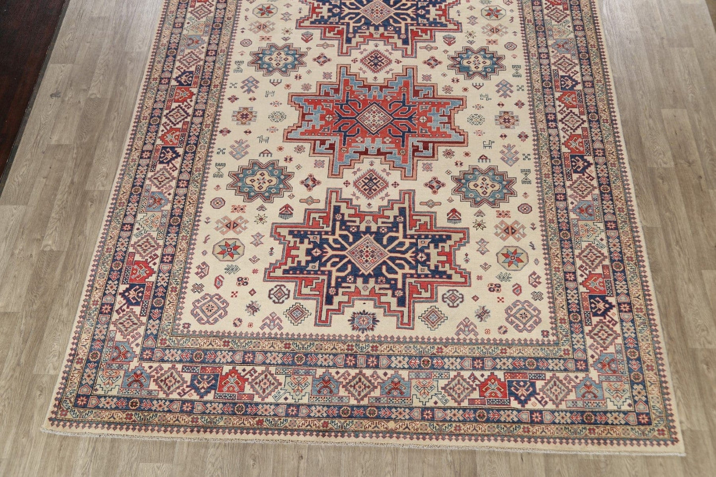 100% Vegetable Dye Super Kazak Oriental Area Rug 9x12