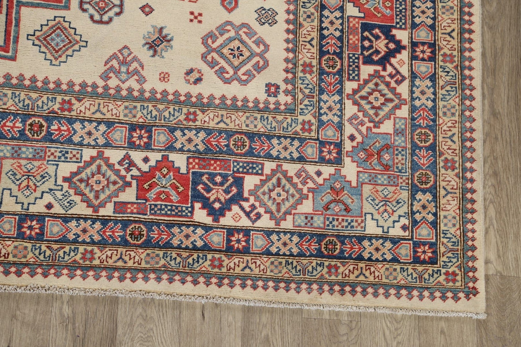 100% Vegetable Dye Super Kazak Oriental Area Rug 9x12