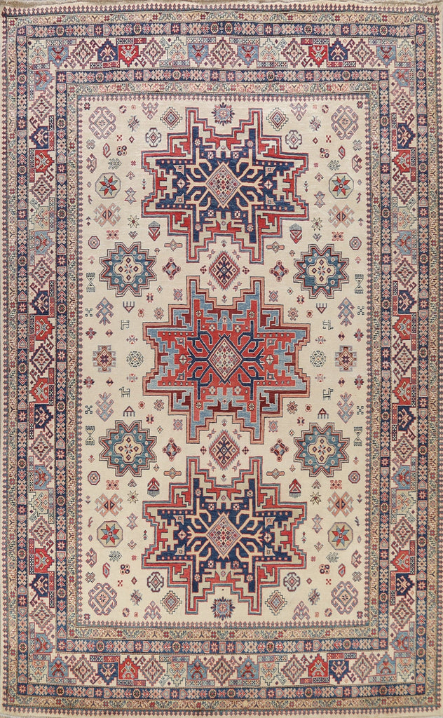 100% Vegetable Dye Super Kazak Oriental Area Rug 9x12