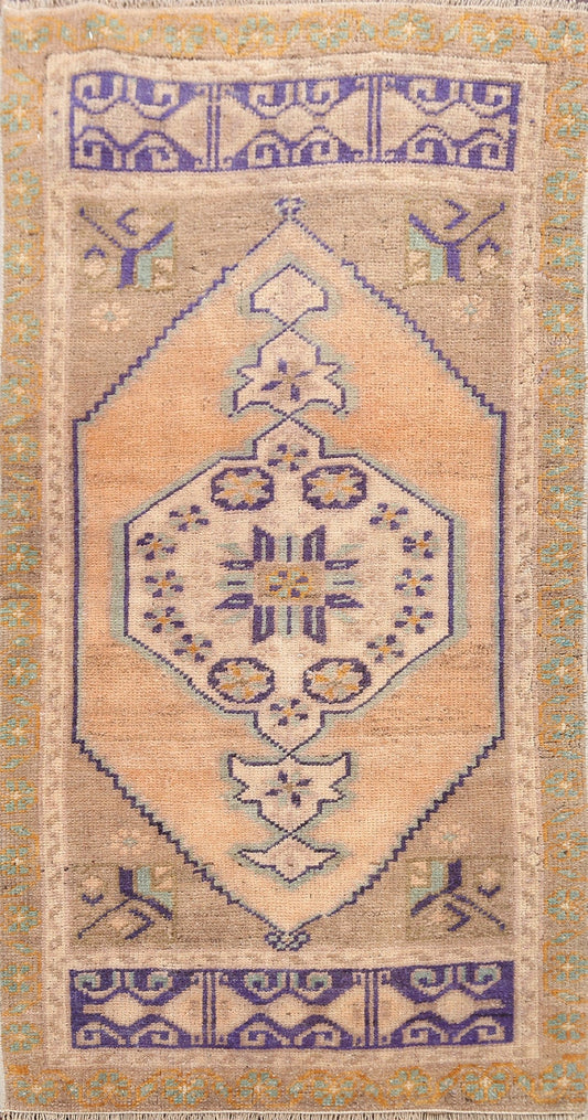 Geometric Oushak Oriental Area Rug 2x3