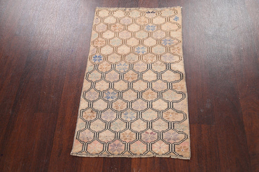 Geometric Anatolian Oriental Area Rug 2x3