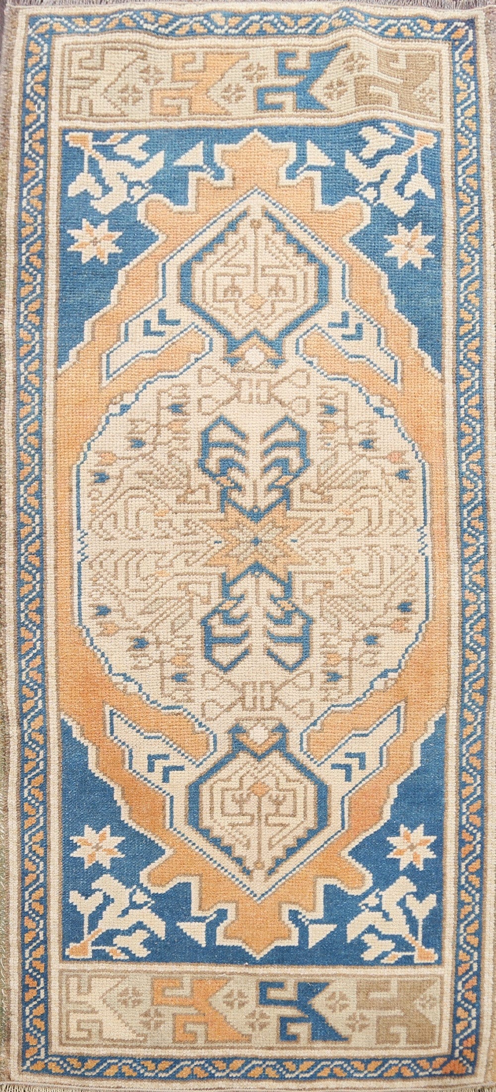 Geometric Oushak Oriental Area Rug 2x4