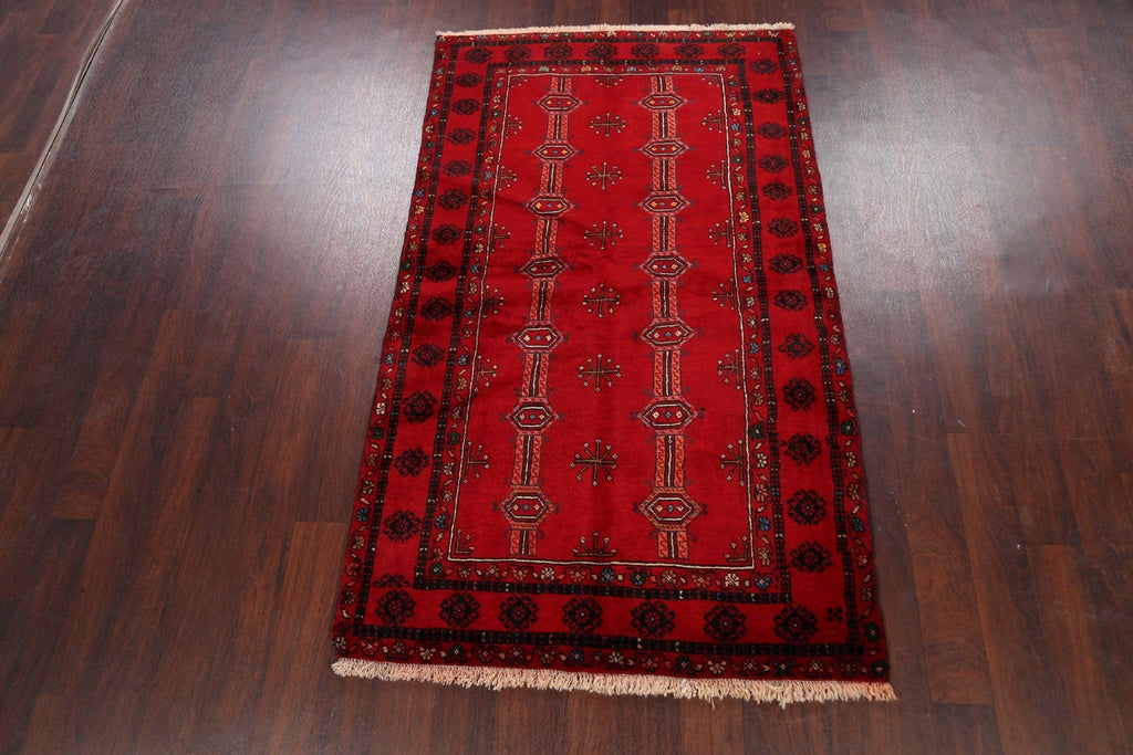 Geometric Balouch Persian Area Rug 4x6