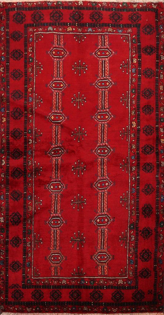 Geometric Balouch Persian Area Rug 4x6