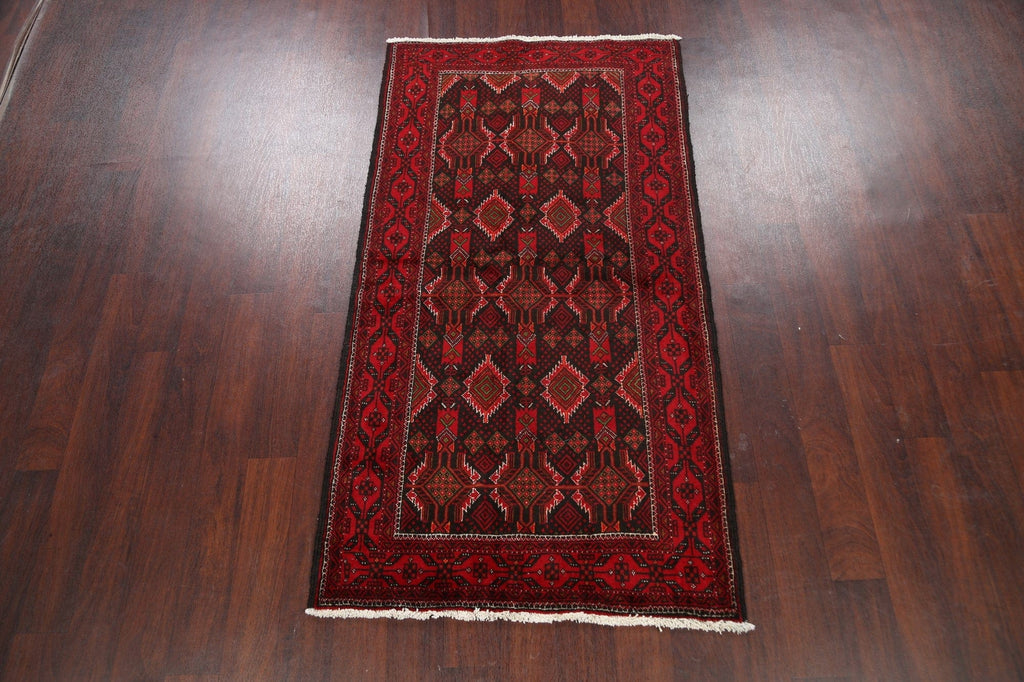 Geometric Balouch Persian Area Rug 3x6