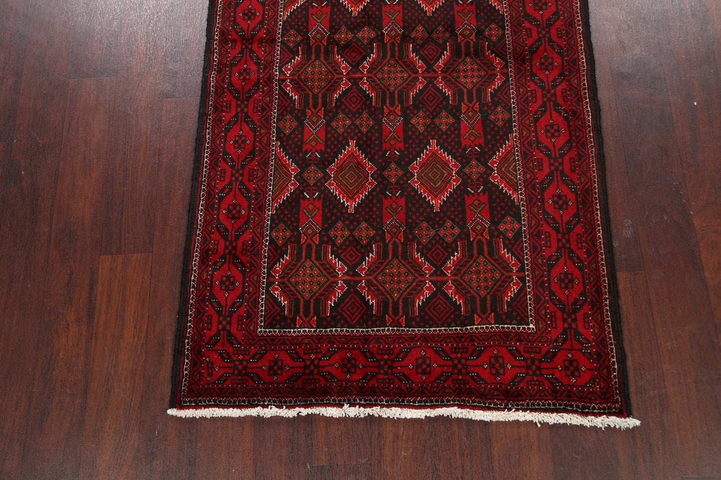 Geometric Balouch Persian Area Rug 3x6