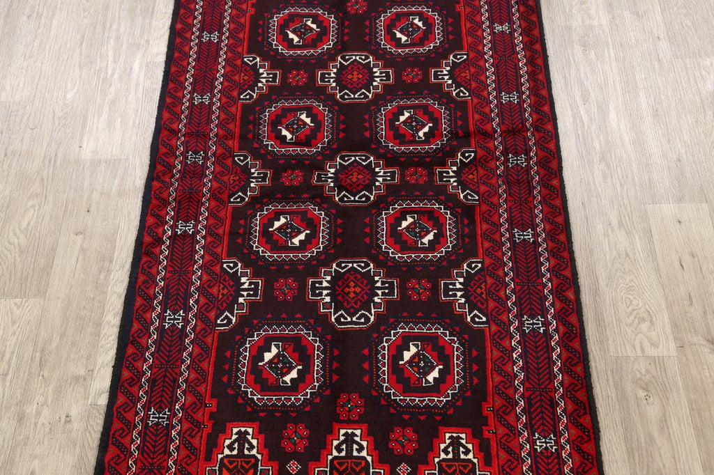 Geometric Balouch Persian Area Rug 3x6