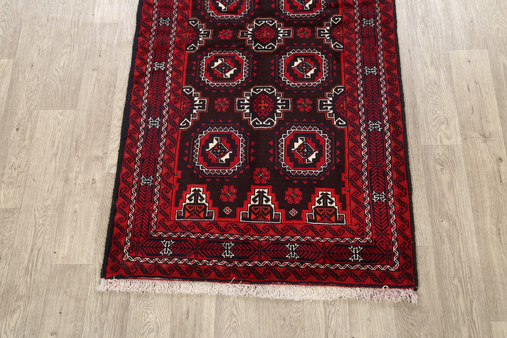 Geometric Balouch Persian Area Rug 3x6