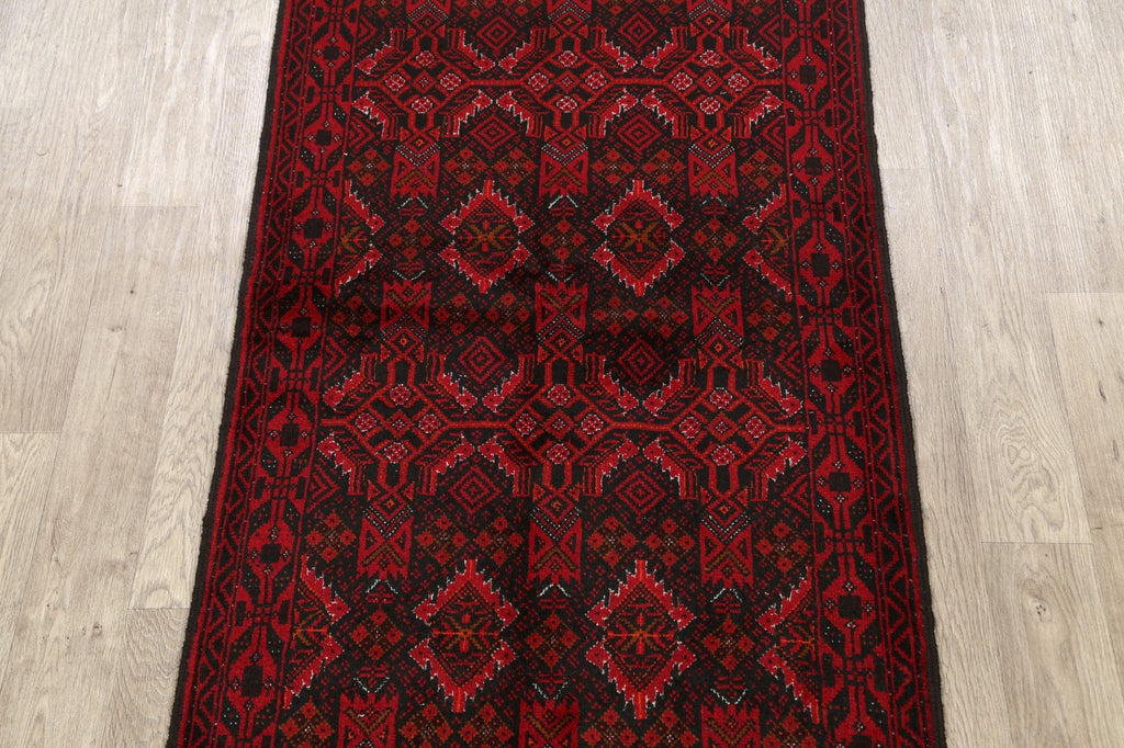 Geometric Balouch Persian Area Rug 3x6