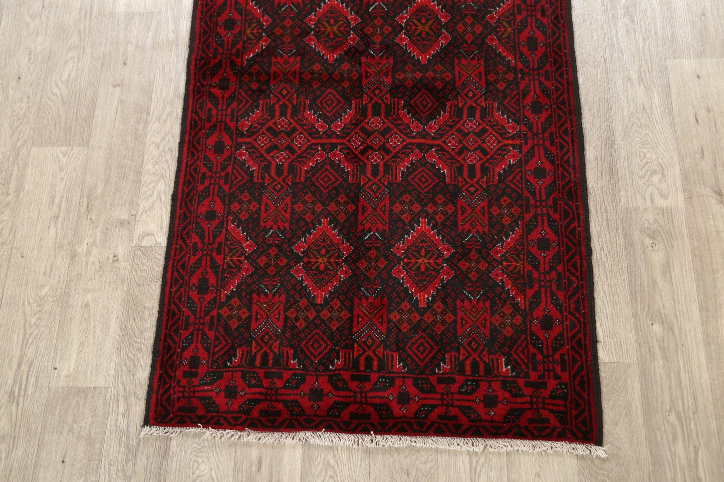 Geometric Balouch Persian Area Rug 3x6