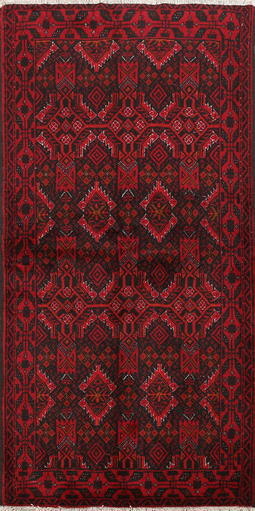 Geometric Balouch Persian Area Rug 3x6