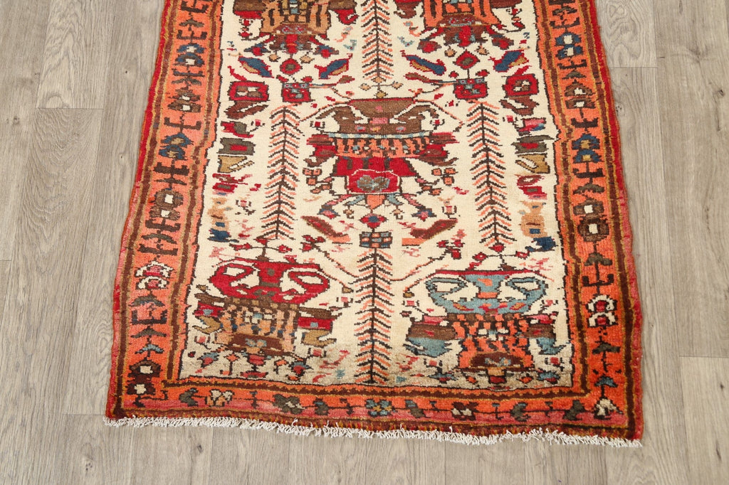 Geometric Gharajeh Persian Area Rug 3x4