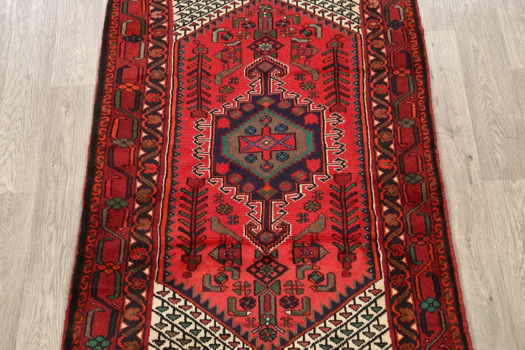 Animal Pictorial Hamedan Persian Area Rug 3x5