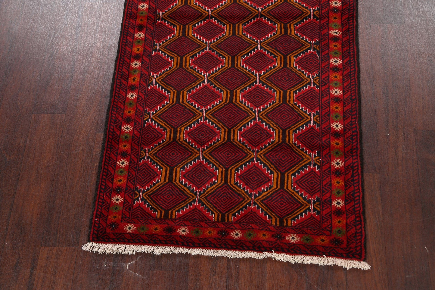 Geometric Balouch Persian Area Rug 3x6