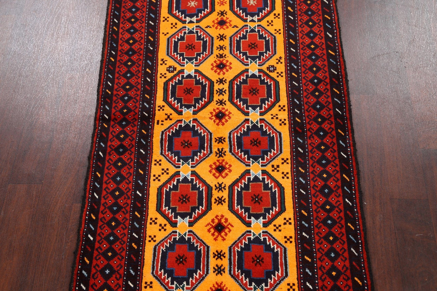 Geometric Balouch Persian Area Rug 3x6