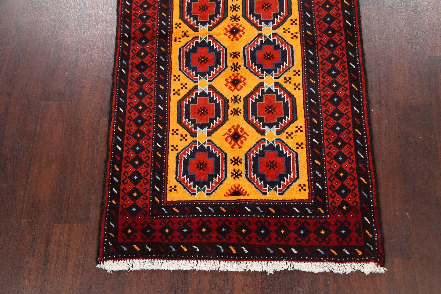 Geometric Balouch Persian Area Rug 3x6