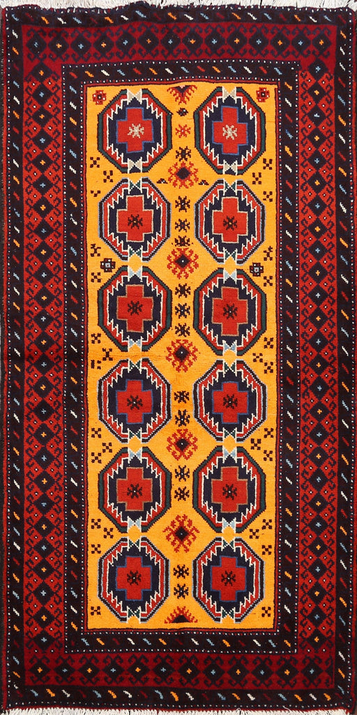 Geometric Balouch Persian Area Rug 3x6