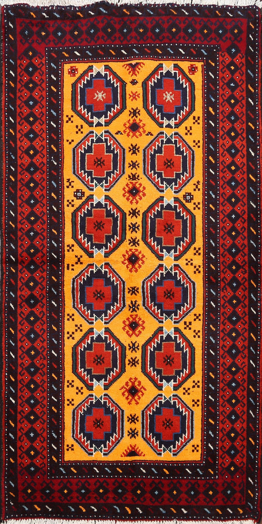 Geometric Balouch Persian Area Rug 3x6