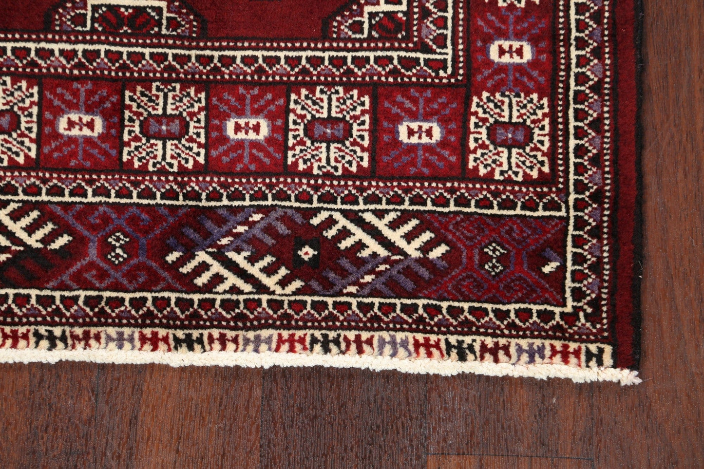 Geometric Balouch Persian Area Rug 3x4