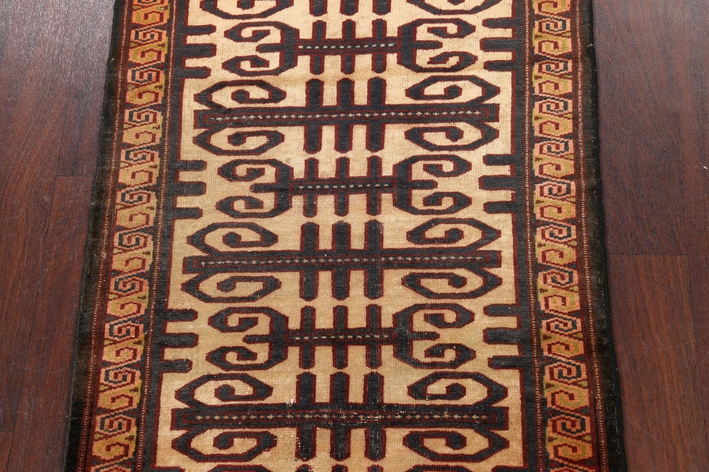 Geometric Balouch Persian Area Rug 3x3