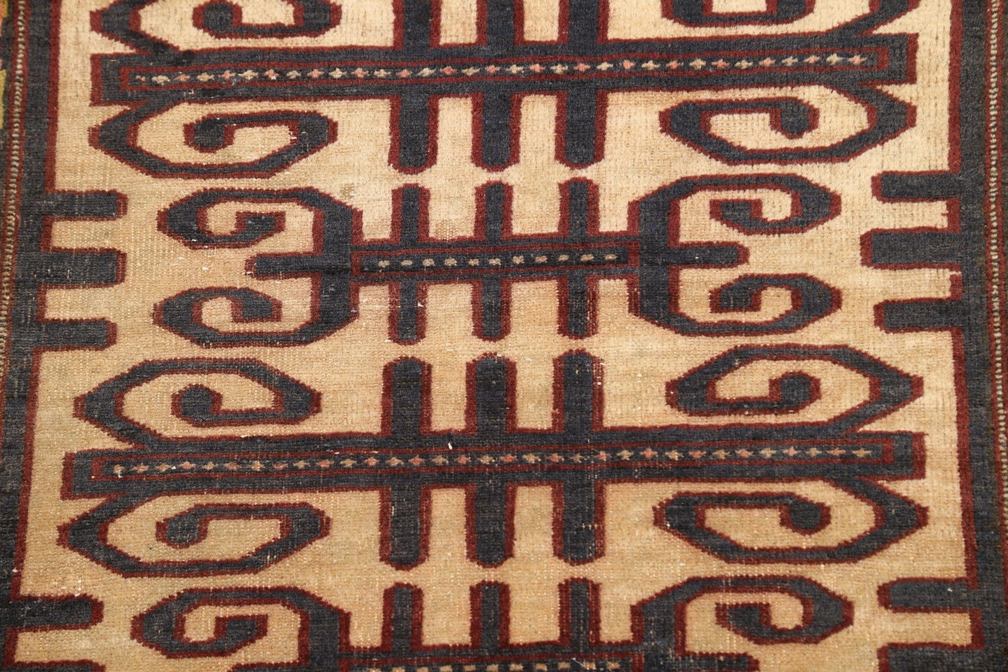 Geometric Balouch Persian Area Rug 3x3