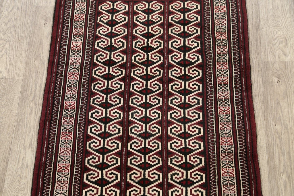 Geometric Balouch Persian Area Rug 3x4