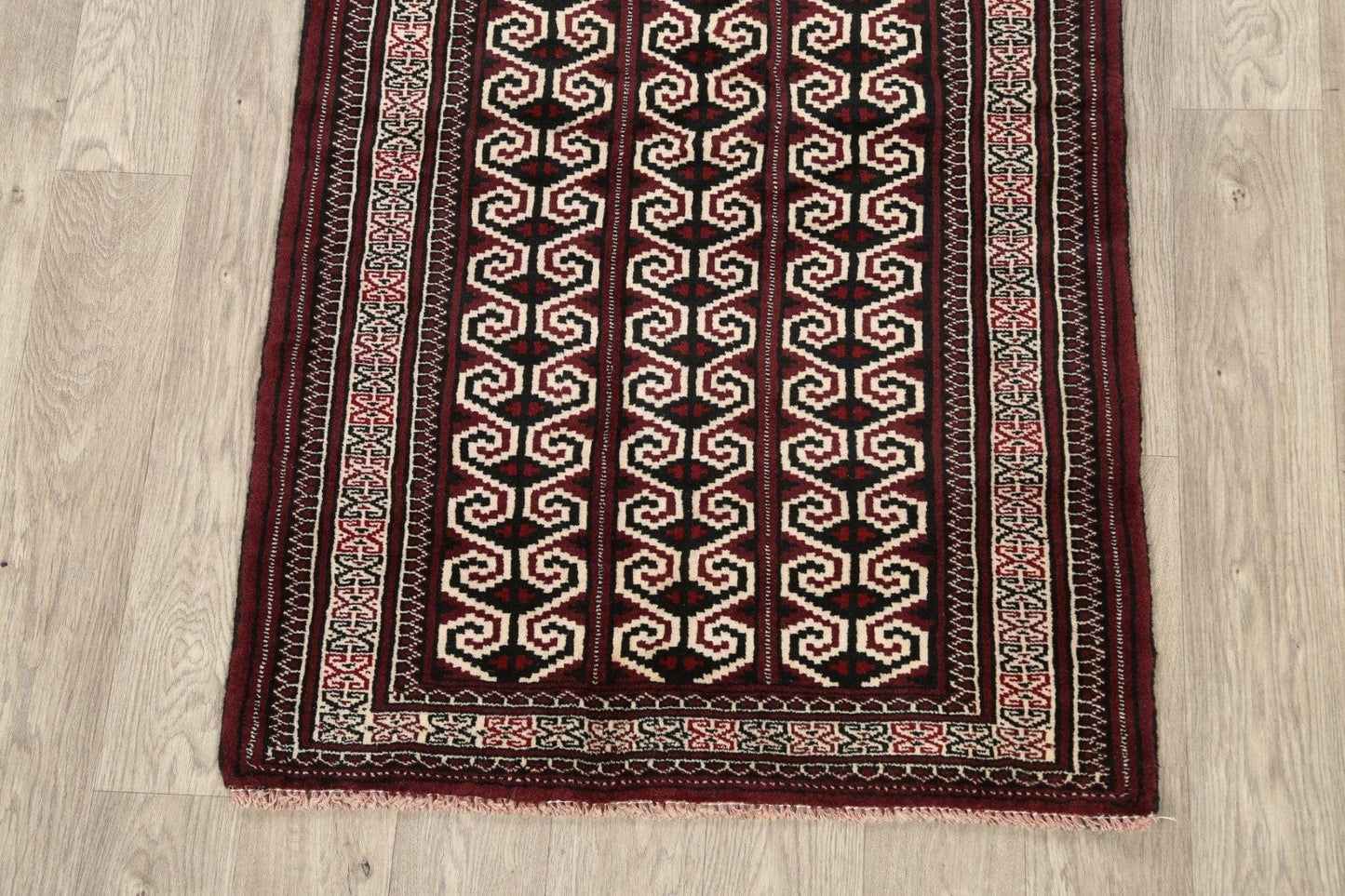 Geometric Balouch Persian Area Rug 3x4