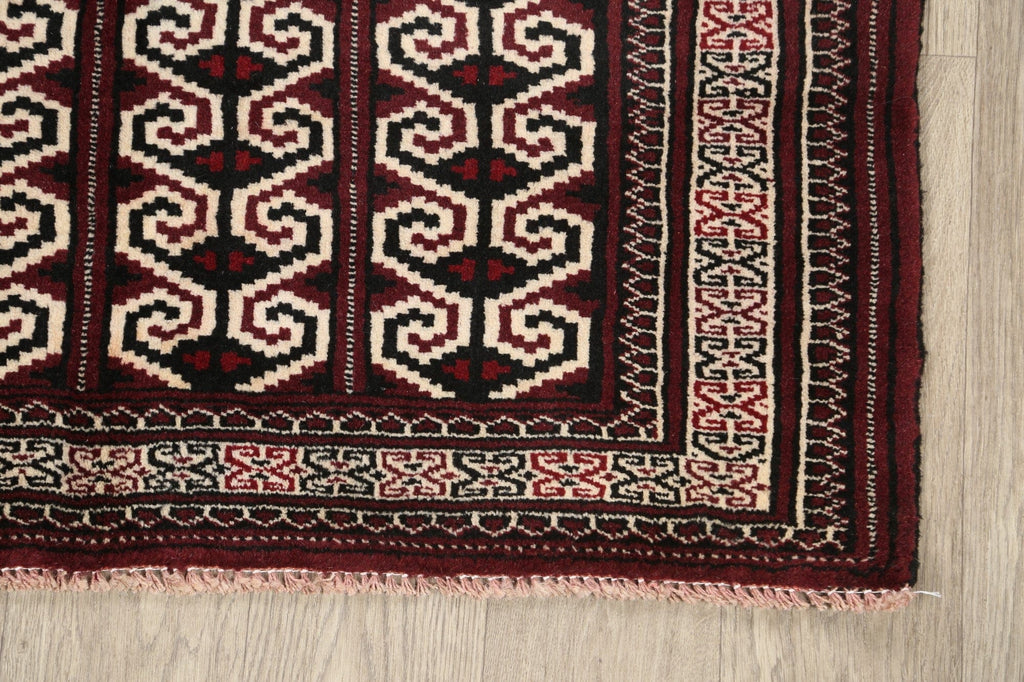 Geometric Balouch Persian Area Rug 3x4