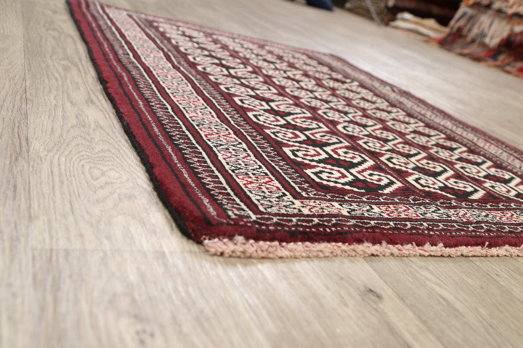 Geometric Balouch Persian Area Rug 3x4